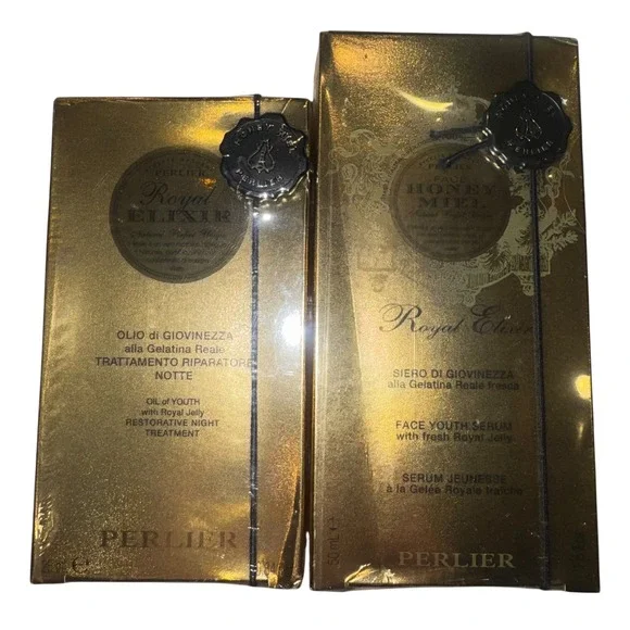 Perlier Imperial Honey Royal Elixir 10pc Set Bath Body Cream Serum Italy NEW/OS - Picture 12 of 15